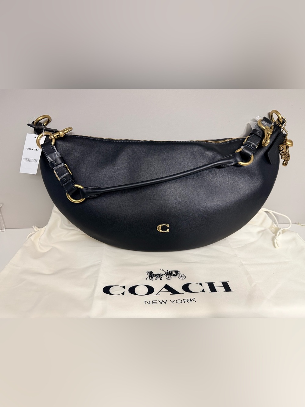 NEW Coach Paige Shoulder Bag – Black Leather 🖤